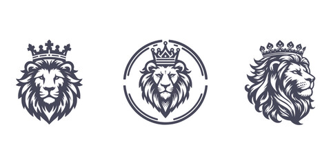 lion king design logo vector illustration