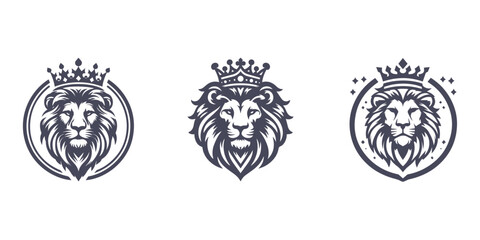 lion king design logo vector illustration