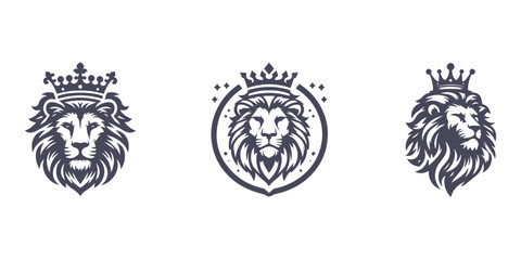 lion king design logo vector illustration