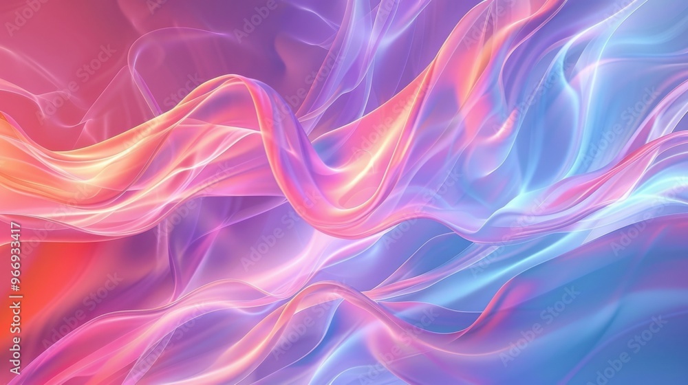 Poster smooth flow abstract background - stock illustration smooth flow background blob motion wave wavy fl