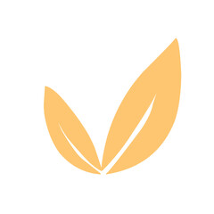 abstract leaf icons natural illustration