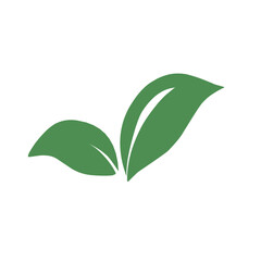 abstract leaf icons natural illustration