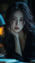 Naklejka premium A beautiful woman