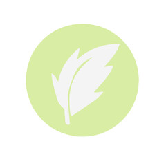 Branch with green leaves icons
