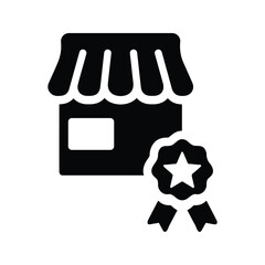 Shop, top store icon.