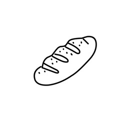 Bread thin line icon