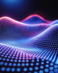 Neon Waves, Abstract flowing lines in vibrant pastel hues creating a dynamic and energetic visual experience.