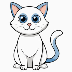 Obraz premium Premium Vector | Illustration of a cute cat vector design