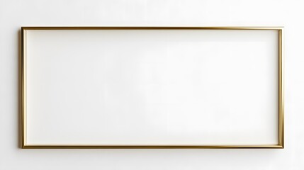 Fototapeta premium Minimalist beige background featuring a gold rectangular frame surrounded by dried pampas grass and delicate wildflowers. The soft, neutral tones create an elegant, nature-inspired aesthetic.