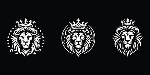 lion king design logo vector illustration
