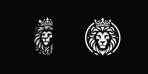 lion king design logo vector illustration