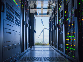 Energy-efficient data centers powered by renewable energy