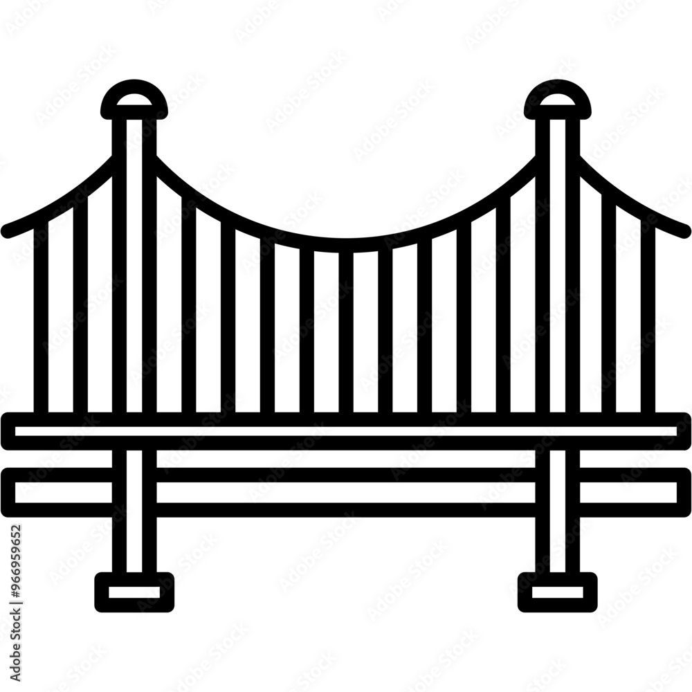 Sticker bridge icon