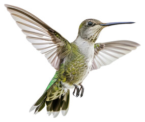 Fototapeta premium PNG Graceful hummingbird in mid-flight