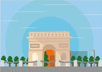 Illustration vector Building Art Icon