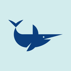 Swordfish logo. Icon design. Template elements