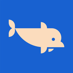 Dolphin logo. Icon design. Template elements