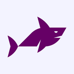 Shark logo. Icon design. Template elements