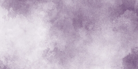 abstract purple watercolor background with cloudy stains, Paint brush of purple grunge paper textured stain canvas element, Purple watercolor grunge background with spots.