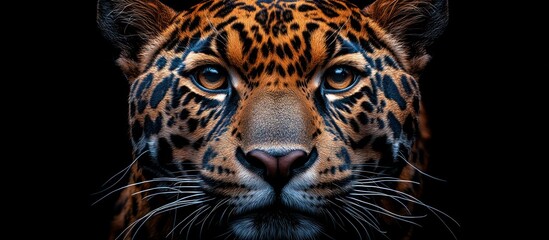 Obraz premium Close-up Portrait of a Jaguar