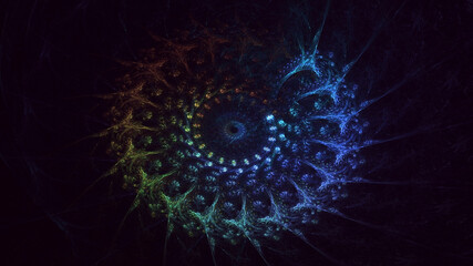 3D manual rendering abstract circle light background. Its not AI Generatd illustration.