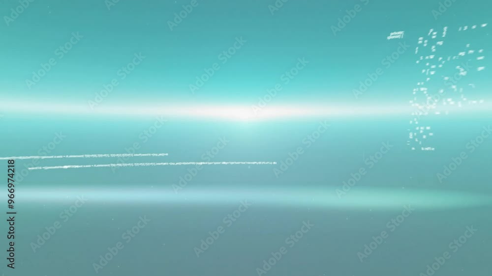Poster animation of data processing over light trails