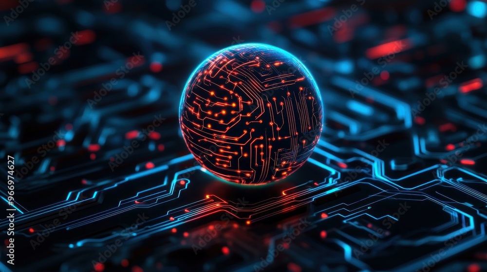 Poster circuit board sphere.