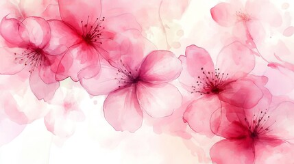 Elegant Dusty Pink Floral Background on White  Soft, Romantic, and Delicate 