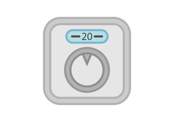 Fototapeta premium Termostato regulador de temperatura digital para calefacción