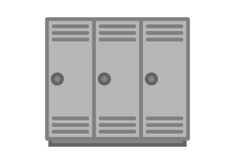 Obraz premium Taquillas de metal gris para guardar ropa u objetos