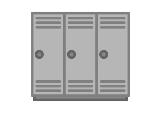 Taquillas de metal gris para guardar ropa u objetos