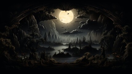 Black Friday Backdrop with black background November 22 Generative AI