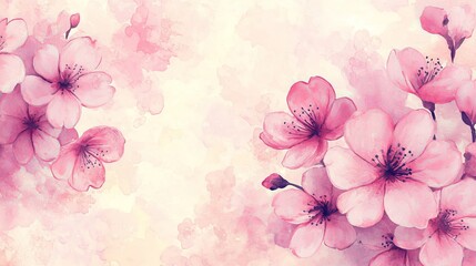 Elegant Dusty Pink Floral Background on White  Soft, Romantic, and Delicate 