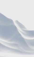 Fototapeta premium Snow mountain. White terrain. Cold environment