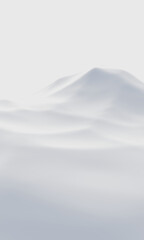 Snow mountain. White terrain. Cold environment
