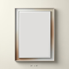 Fototapeta premium Empty mockup frame aesthetic design