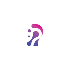 Letter p medical biotech for app, brand, business, design, icon, identity, illustration, initial, logo, vector, web, letter, p, medical, biotech, science, medicine, biology, technology, health