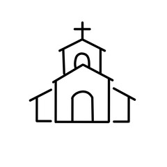 funeral icons. line vector