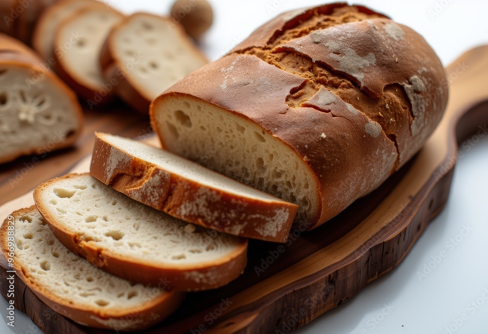 Wall mural bread on a board