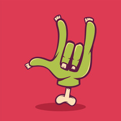 happy halloween, zombie hand cute hand drawn