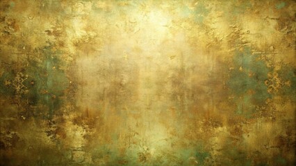 Obraz premium Tarnished gold texture with greenish undertones simulating an antique and weathered look