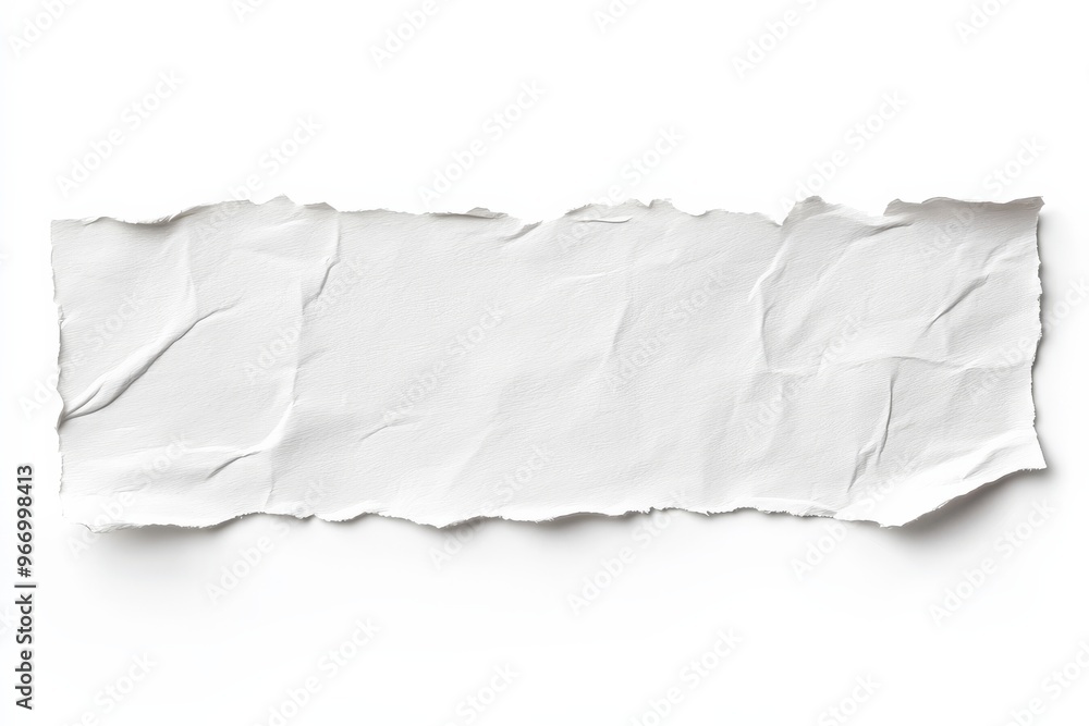 Poster white adhesive strip displayed on a rough paper background in png format.