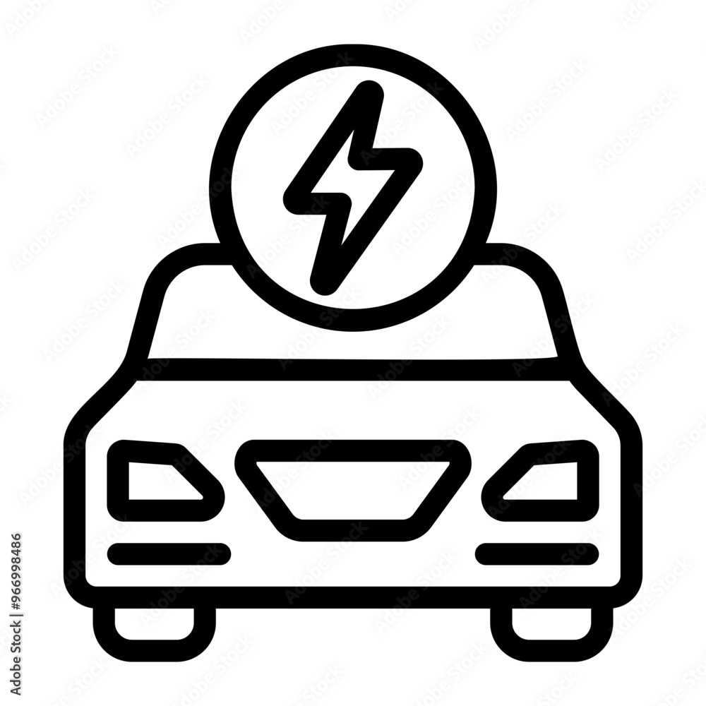 Sticker electric car