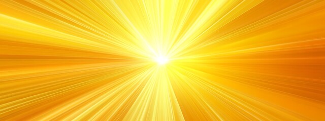 Obraz premium Sunny yellow sunburst rays vector illustration for summer 