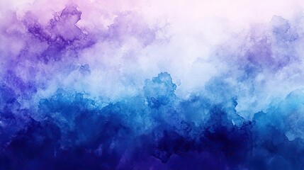 Fototapeta premium Beautiful abstract watercolor background featuring soft hues of purple and blue, perfect for creative projects and designs.
