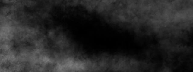 White Cloud or Smoke on Black Background