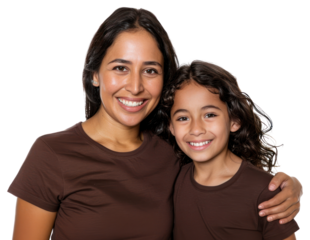 PNG Happy mother and daughter smiling