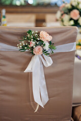 wedding bouquet on the table