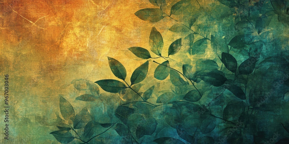 Poster beautiful abstract foliage image suitable for various art projects