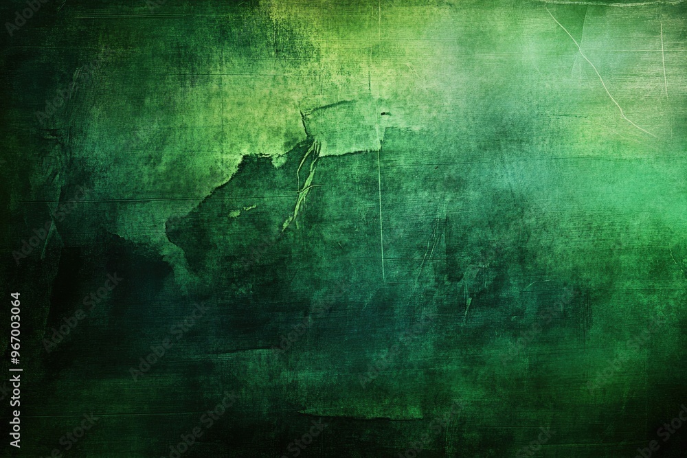 Poster vibrant green design on a classic grunge texture with solid dark abstract elements ideal for luxury 